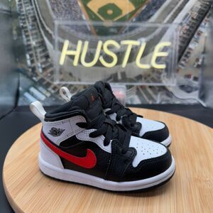 Nike Air Jordan 1 Mid Chile Red TD Toddler Size 7C